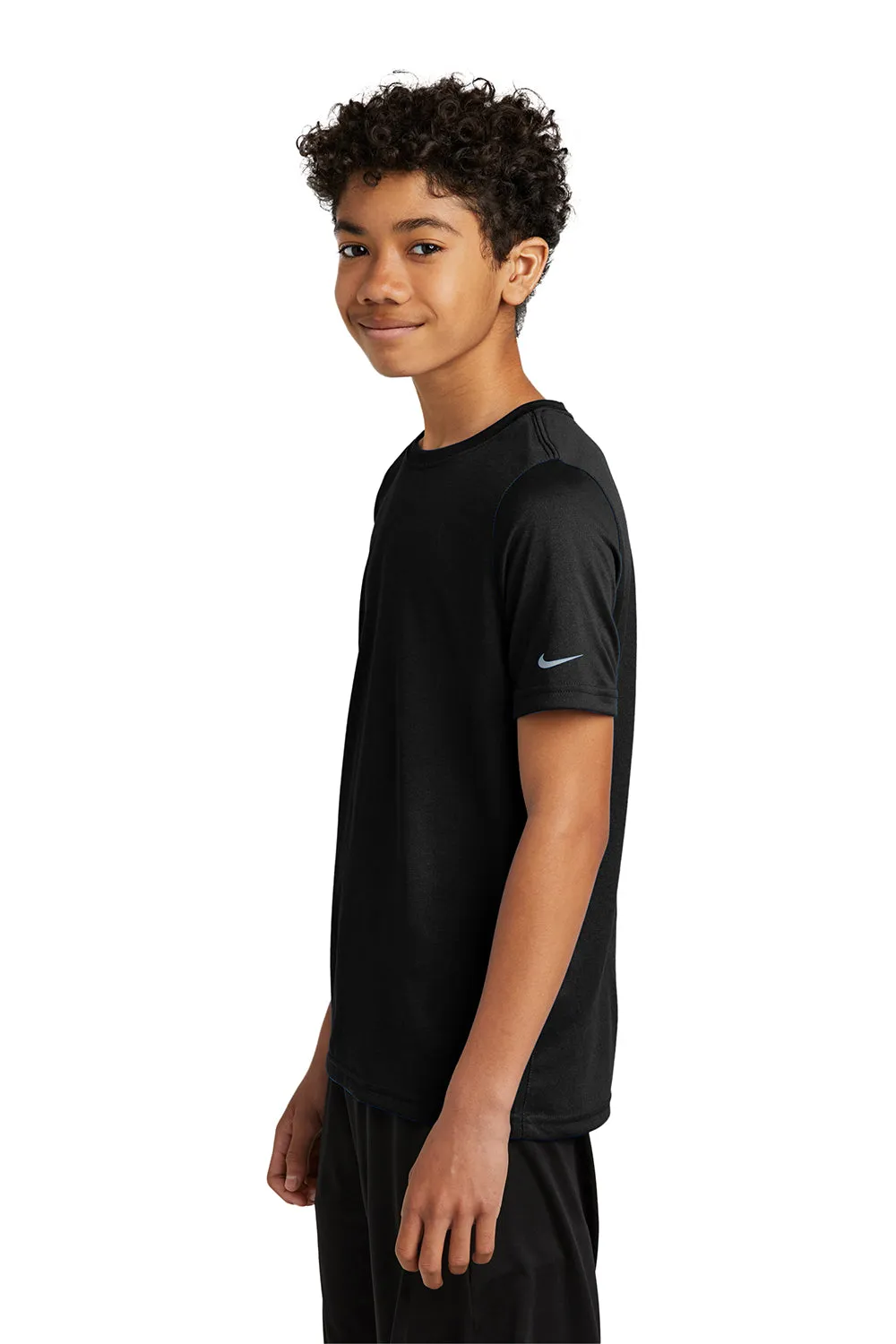 Nike Youth rLegend Dri-Fit Moisture Wicking Short Sleeve Crewneck T-Shirt - Black
