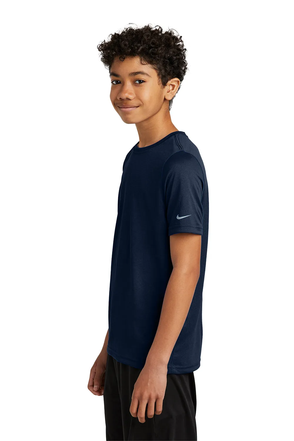 Nike Youth rLegend Dri-Fit Moisture Wicking Short Sleeve Crewneck T-Shirt - College Navy Blue