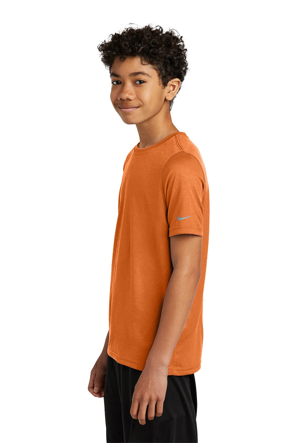 Nike Youth rLegend Dri-Fit Moisture Wicking Short Sleeve Crewneck T-Shirt - Desert Orange