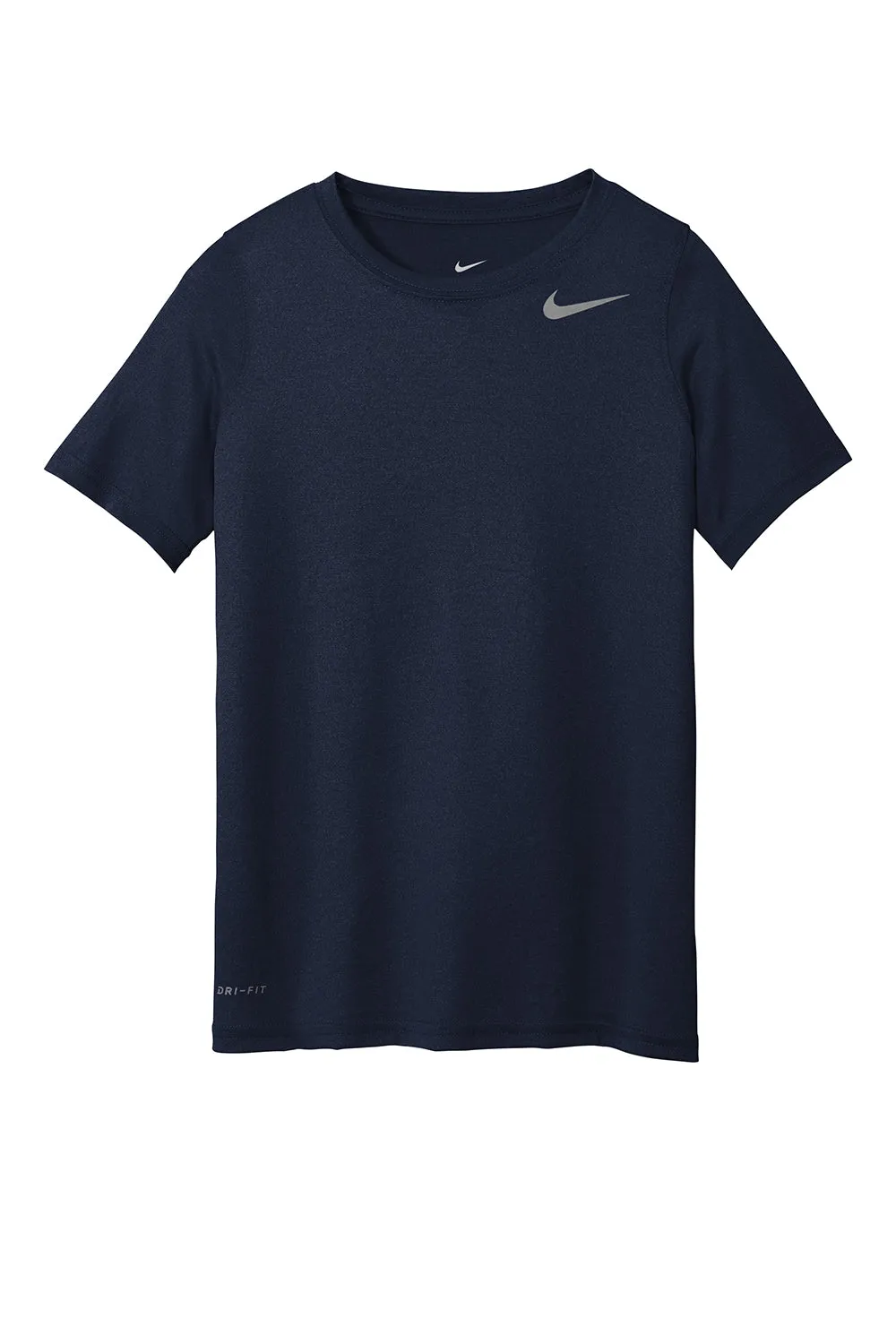 Nike Youth Team rLegend Dri-Fit Moisture Wicking Short Sleeve Crewneck T-Shirt - College Navy Blue