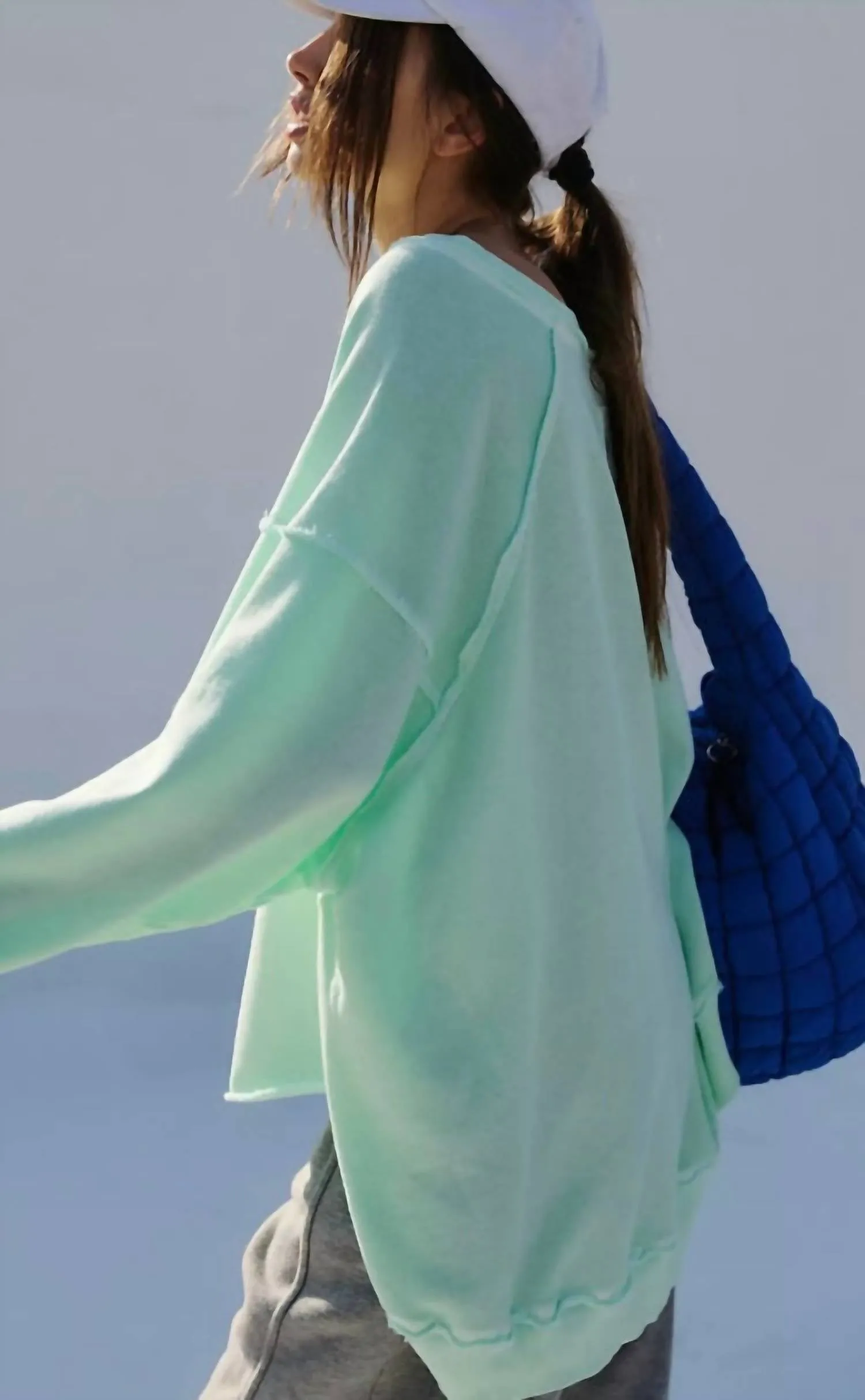 One To Beat Pullover Sweatshirt In Pistachio