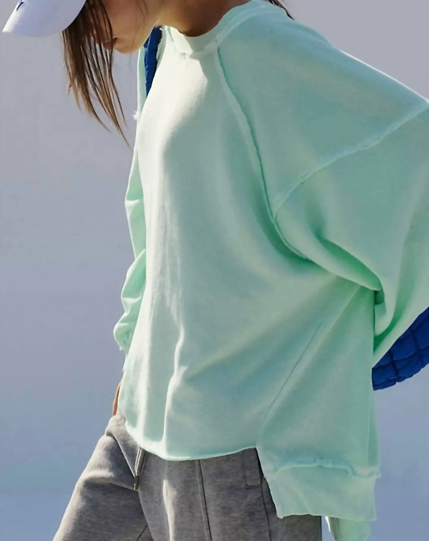 One To Beat Pullover Sweatshirt In Pistachio