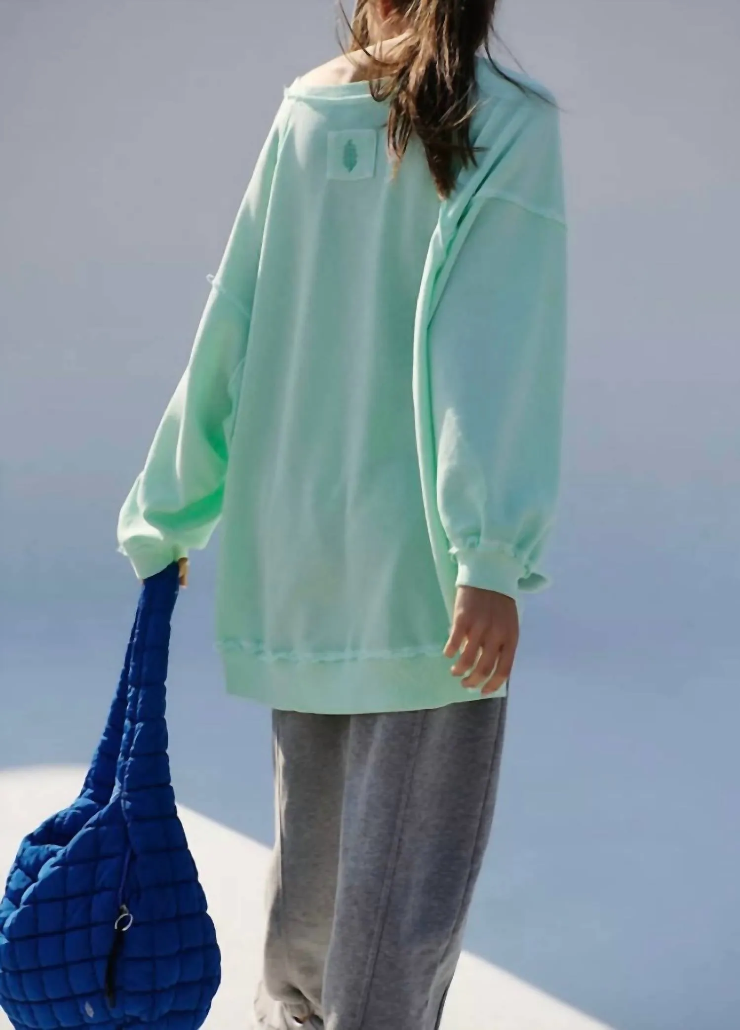 One To Beat Pullover Sweatshirt In Pistachio