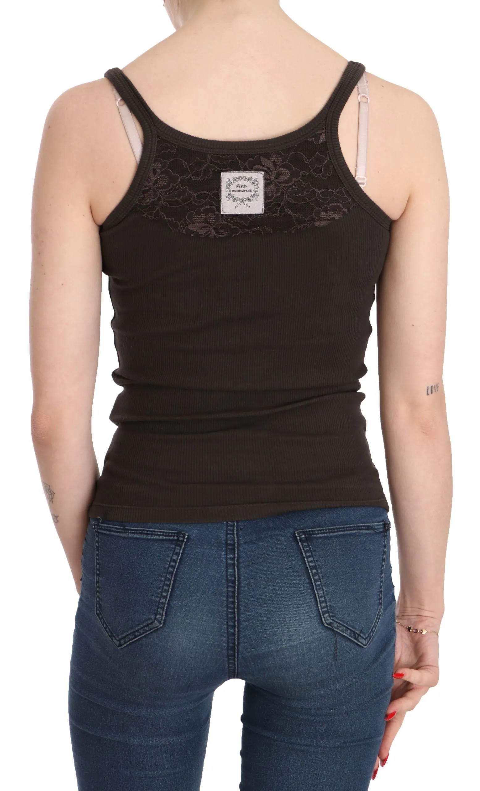 pink MEMORIES   Sleeveless Spaghetti Strap Women's Blouse