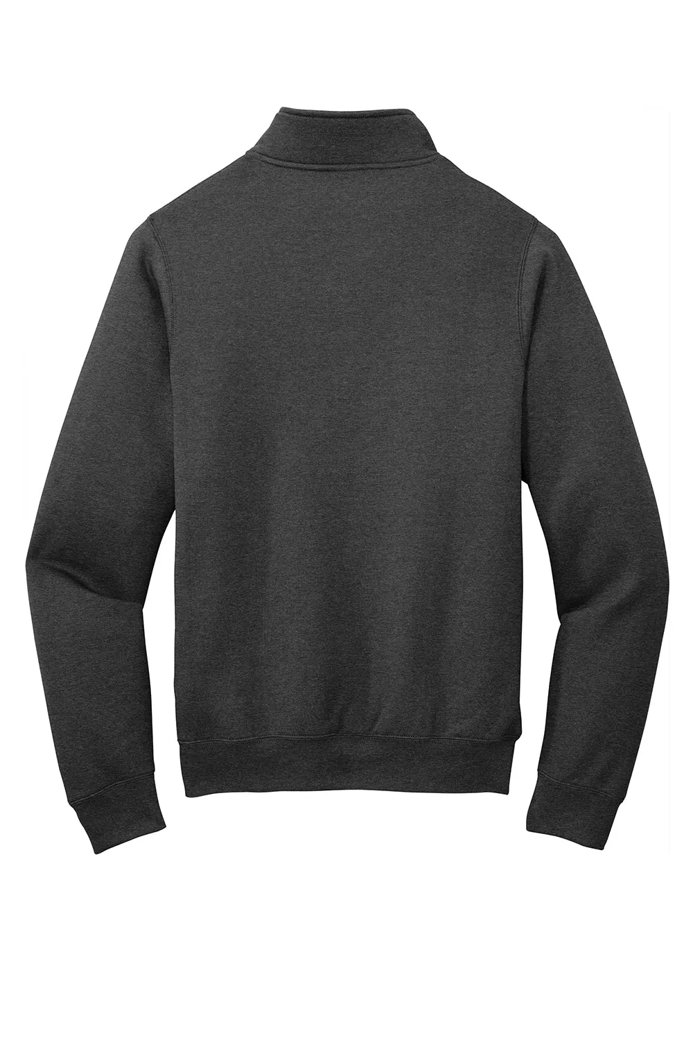Port & Company Mens Core Fleece 1/4 Zip Sweatshirt - Heather Dark Grey