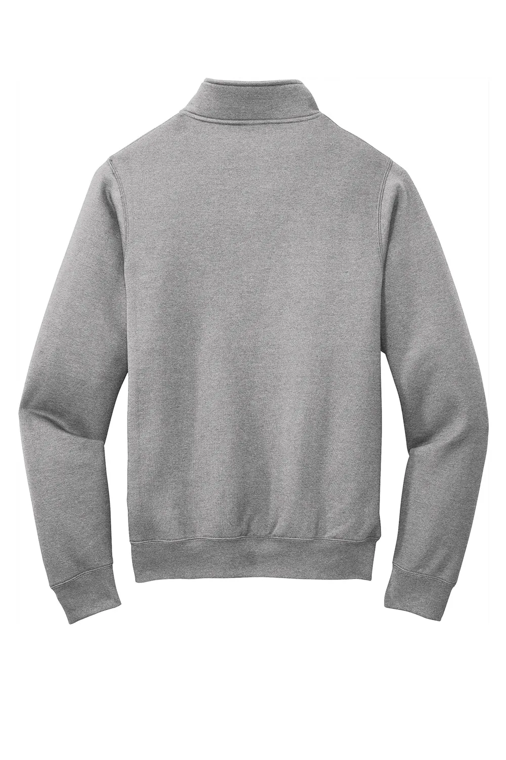 Port & Company Mens Core Fleece 1/4 Zip Sweatshirt - Heather Grey