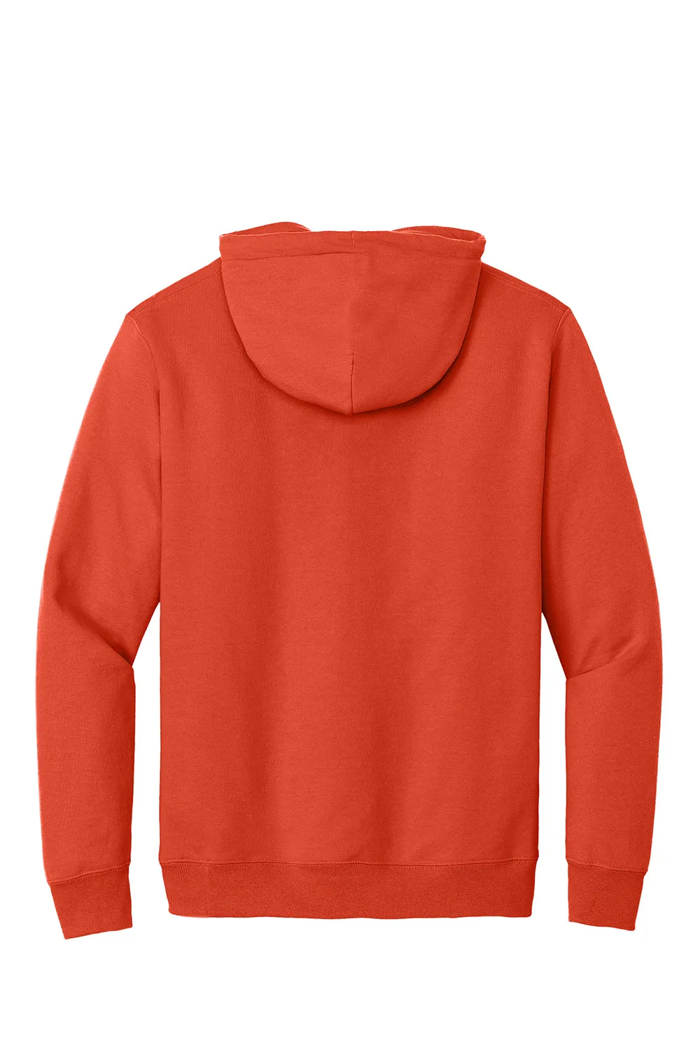 Port & Company Mens Essential Pill Resistant Fleece Hooded Sweatshirt Hoodie w/ Pouch Pocket - Orange