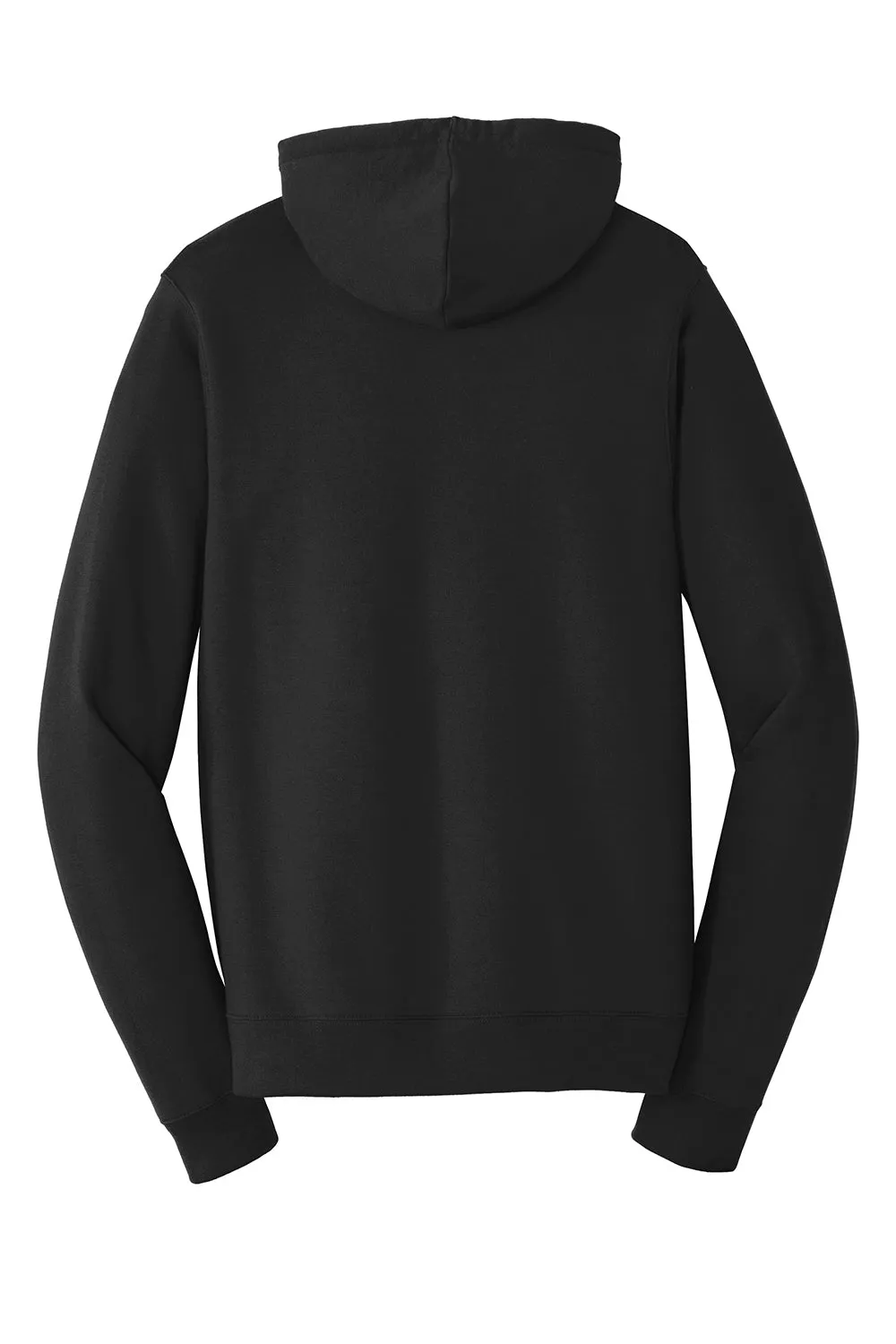 Port & Company Mens Fan Favorite Fleece Hooded Sweatshirt Hoodie w/ Pouch Pocket - Jet Black