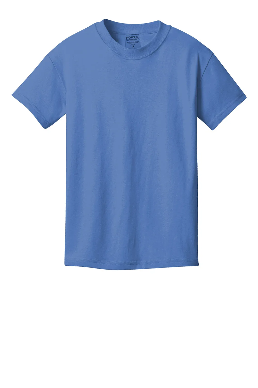 Port & Company Youth Beach Wash Short Sleeve Crewneck T-Shirt - Blue Moon