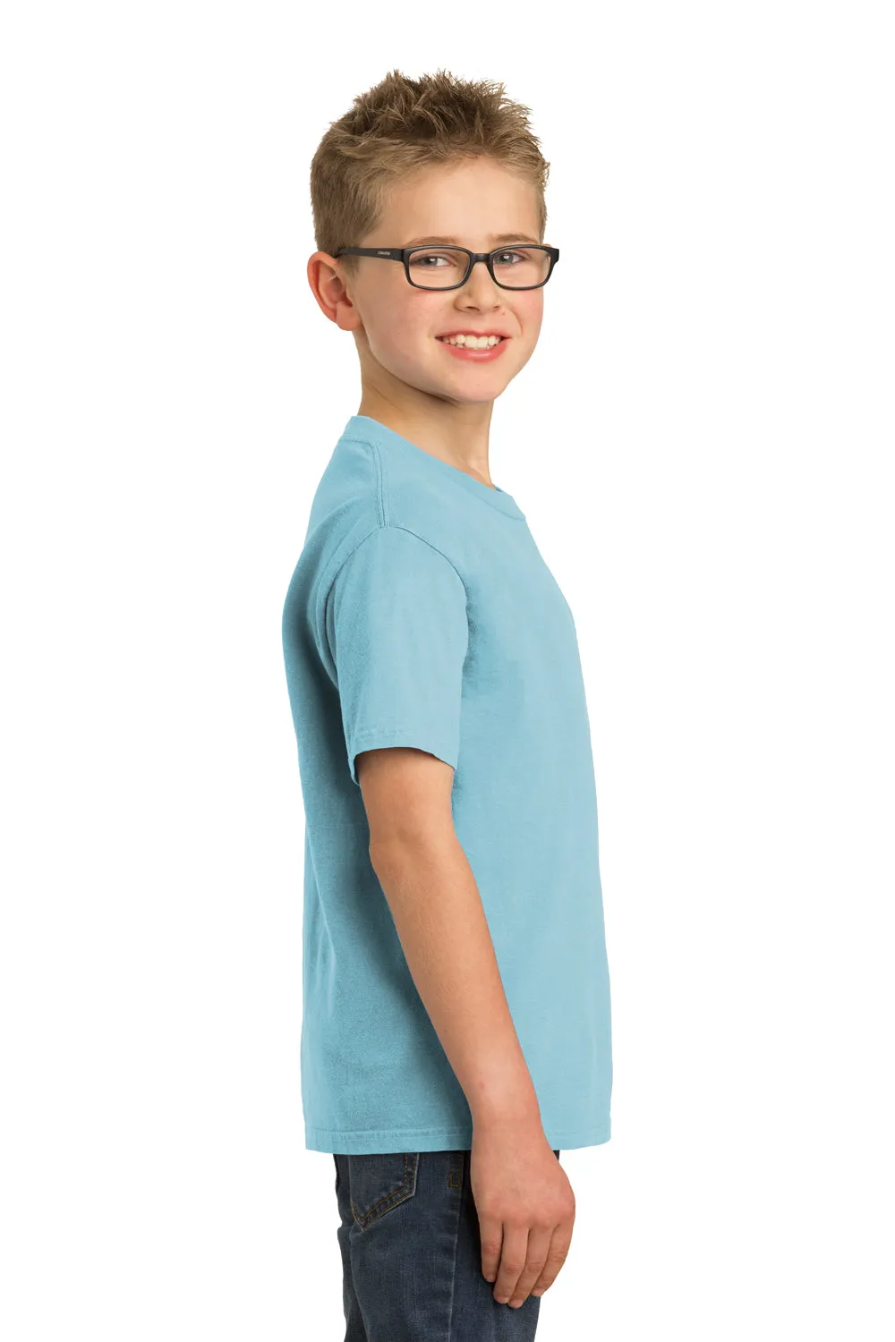 Port & Company Youth Beach Wash Short Sleeve Crewneck T-Shirt - Mist Blue  Buy the latest Clothing Port-Company