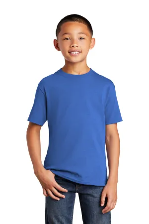 Port & Company Youth Core Cotton DTG Short Sleeve Crewneck T-Shirt - Royal Blue