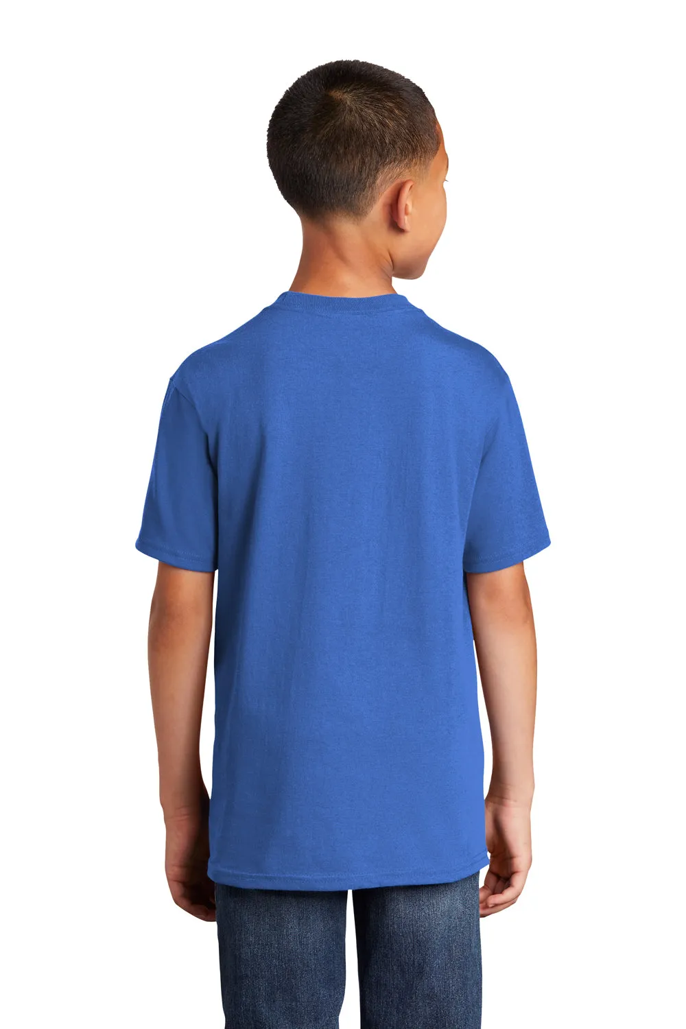 Port & Company Youth Core Cotton DTG Short Sleeve Crewneck T-Shirt - Royal Blue