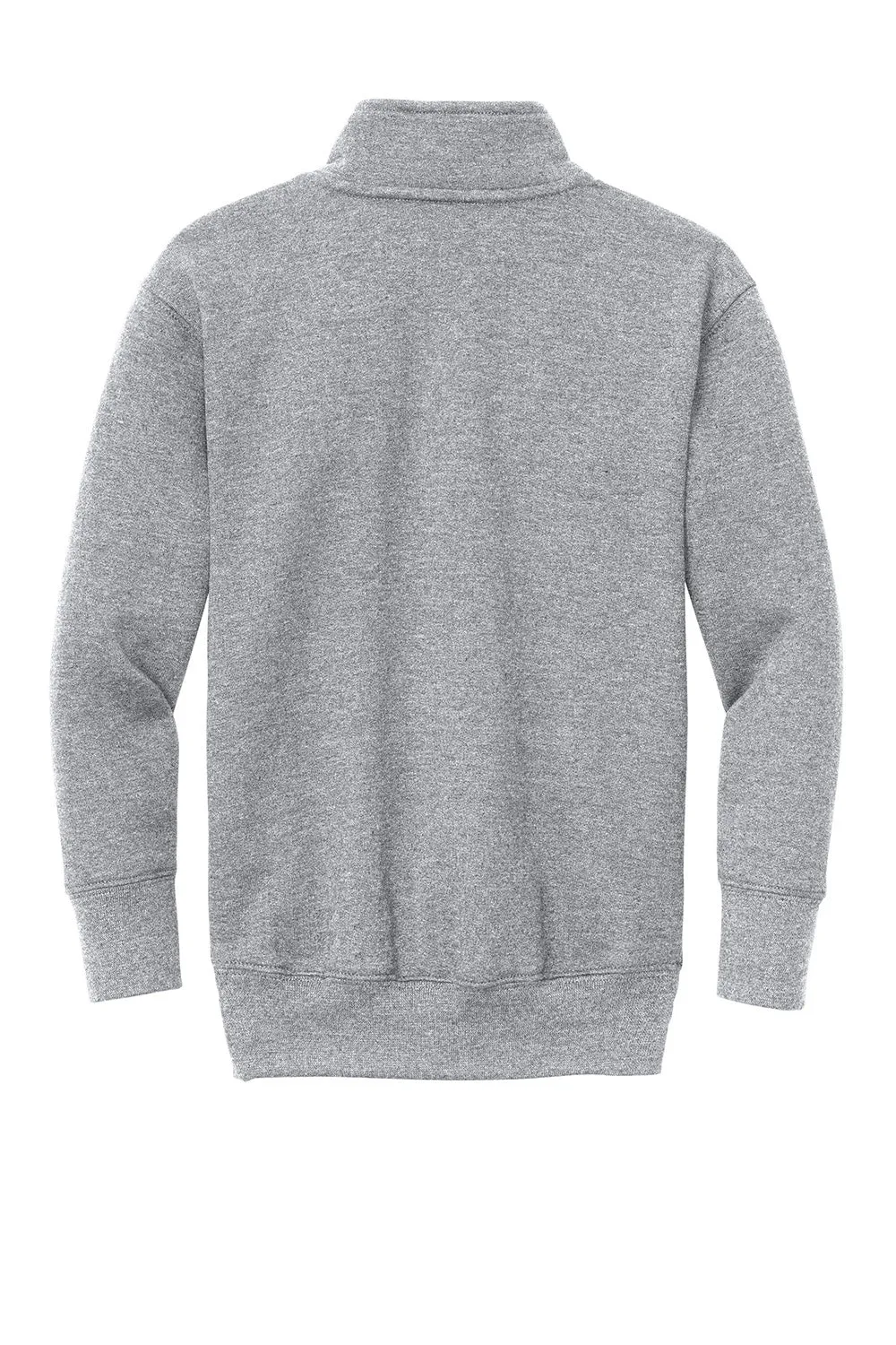 Port & Company Youth Core Fleece 1/4 Zip Sweatshirt - Heather Grey