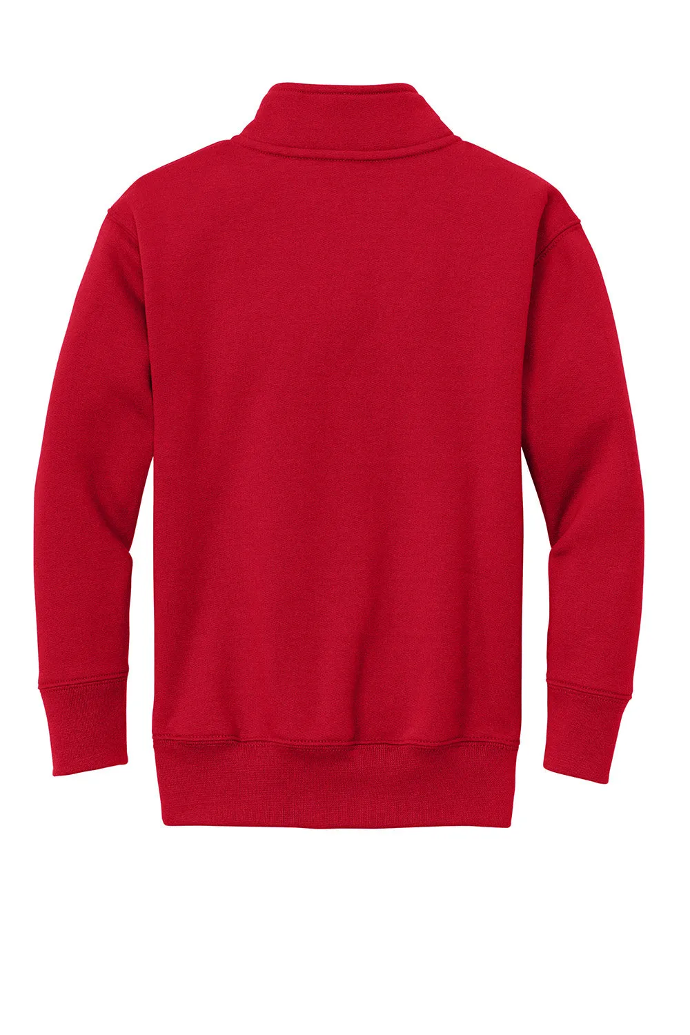 Port & Company Youth Core Fleece 1/4 Zip Sweatshirt - Red