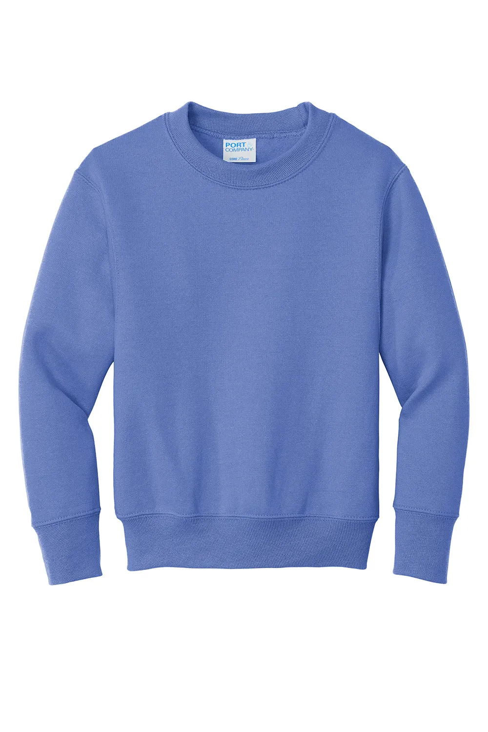 Port & Company Youth Core Pill Resistant Fleece Crewneck Sweatshirt - Carolina Blue