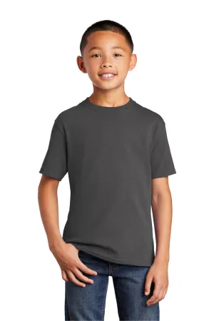 Port & Company Youth Core Short Sleeve Crewneck T-Shirt - Charcoal Grey