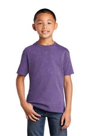 Port & Company Youth Core Short Sleeve Crewneck T-Shirt - Heather Purple