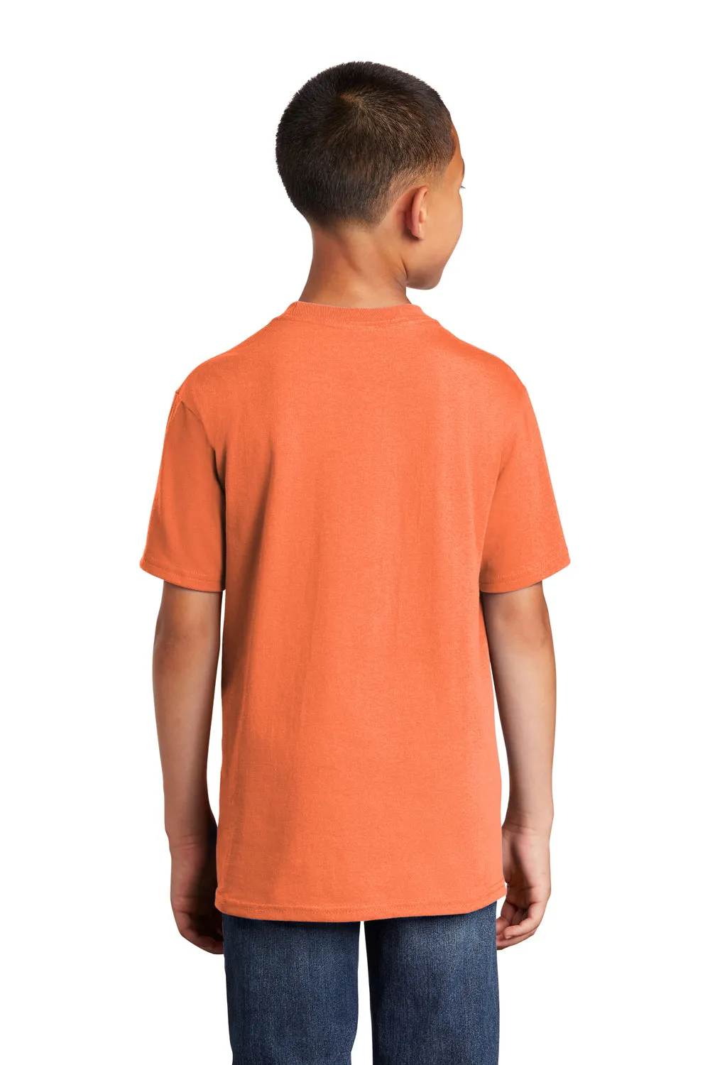 Port & Company Youth Core Short Sleeve Crewneck T-Shirt - Neon Orange