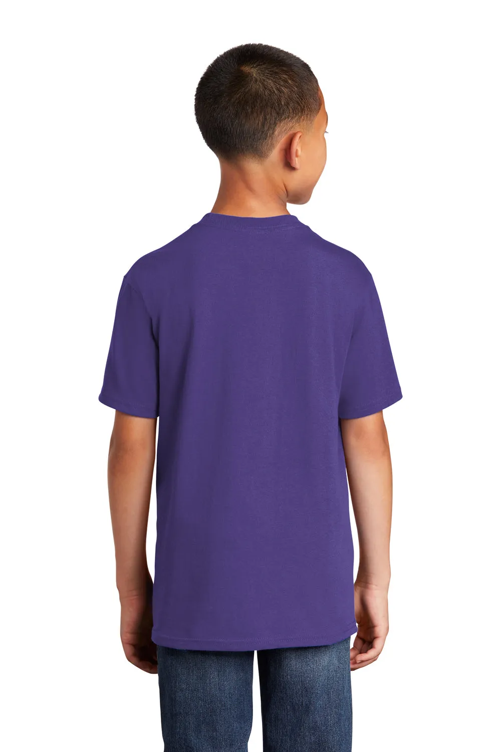 Port & Company Youth Core Short Sleeve Crewneck T-Shirt - Purple