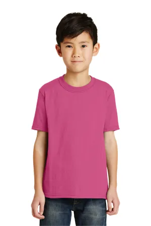 Port & Company Youth Core Short Sleeve Crewneck T-Shirt - Sangria Pink  Buy the latest Clothing Port-Company