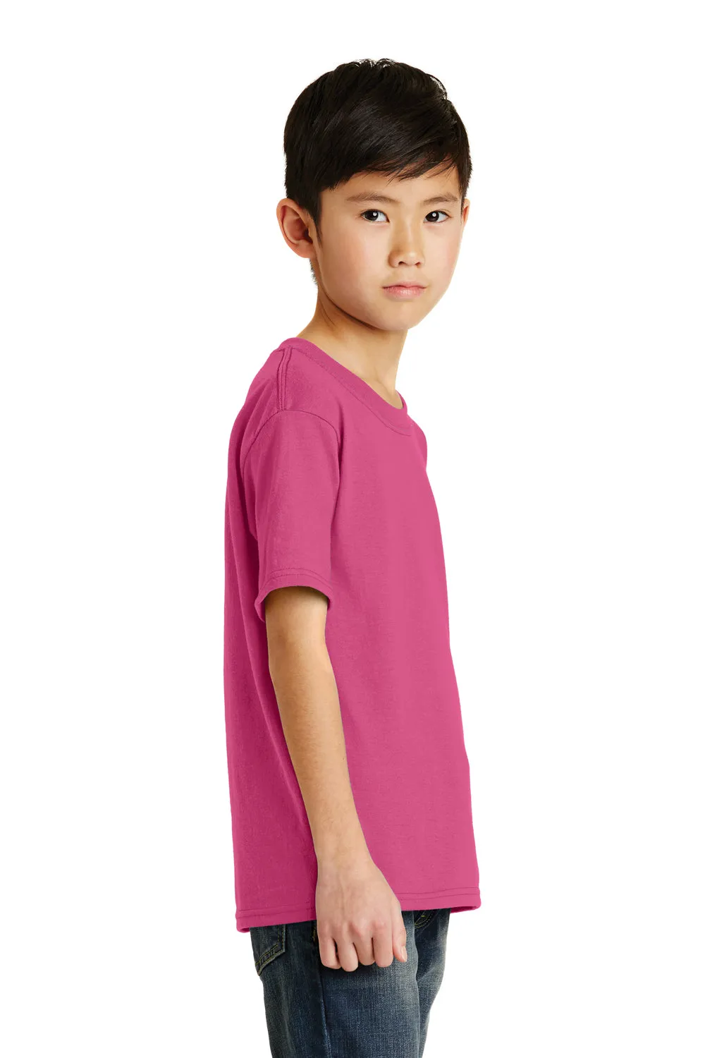 Port & Company Youth Core Short Sleeve Crewneck T-Shirt - Sangria Pink  Buy the latest Clothing Port-Company