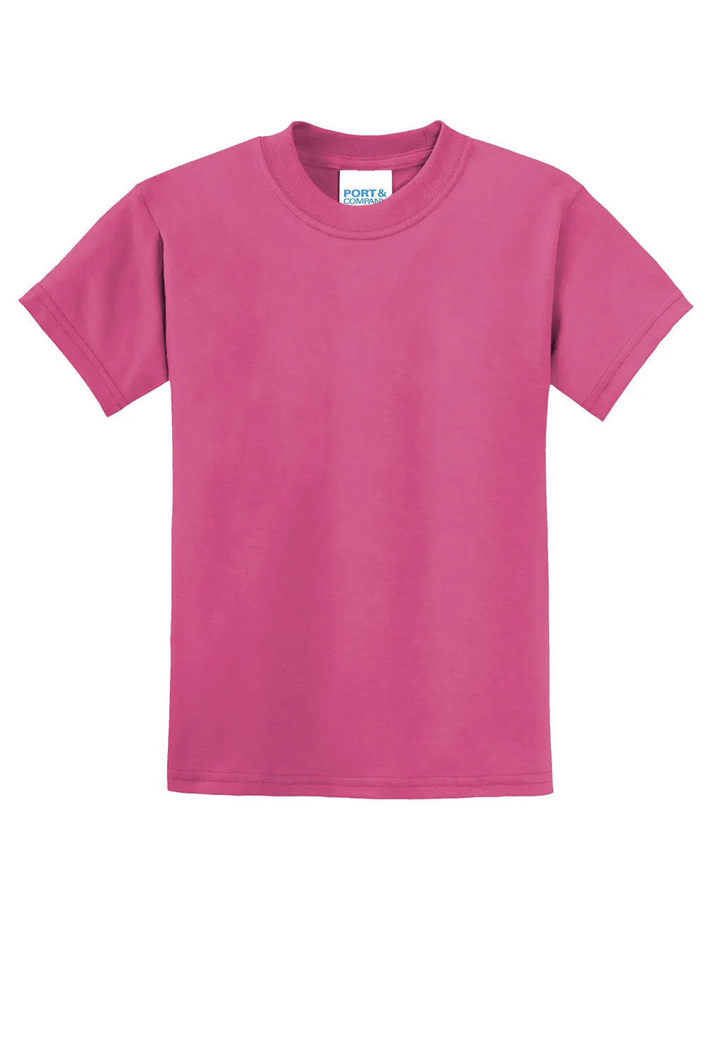 Port & Company Youth Core Short Sleeve Crewneck T-Shirt - Sangria Pink  Buy the latest Clothing Port-Company