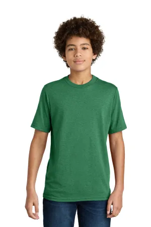 Port & Company Youth CVC Short Sleeve Crewneck T-Shirt - Heather Athletic Kelly Green