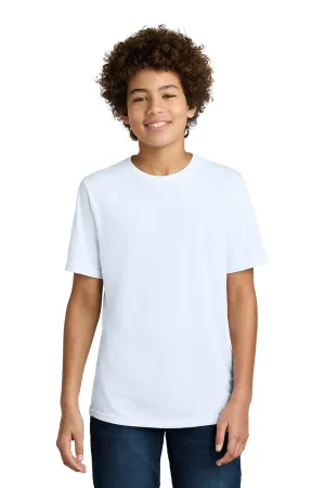 Port & Company Youth CVC Short Sleeve Crewneck T-Shirt - White