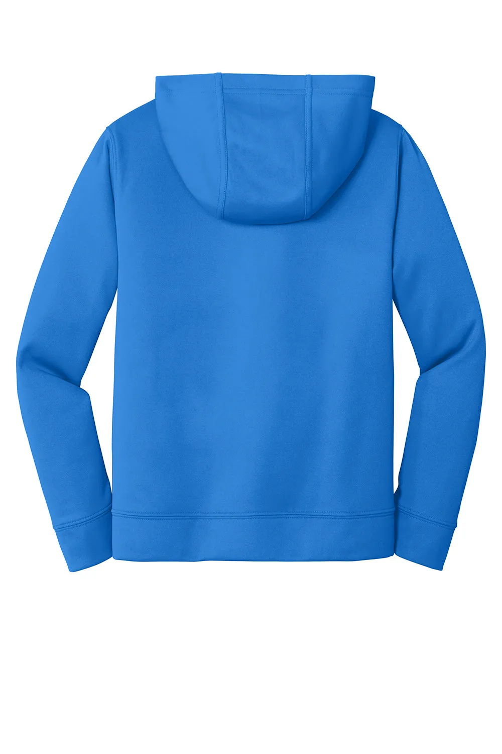 Port & Company Youth Dry Zone Performance Moisture Wicking Fleece Hooded Sweatshirt Hoodie w/ Pouch Pocket - Royal Blue