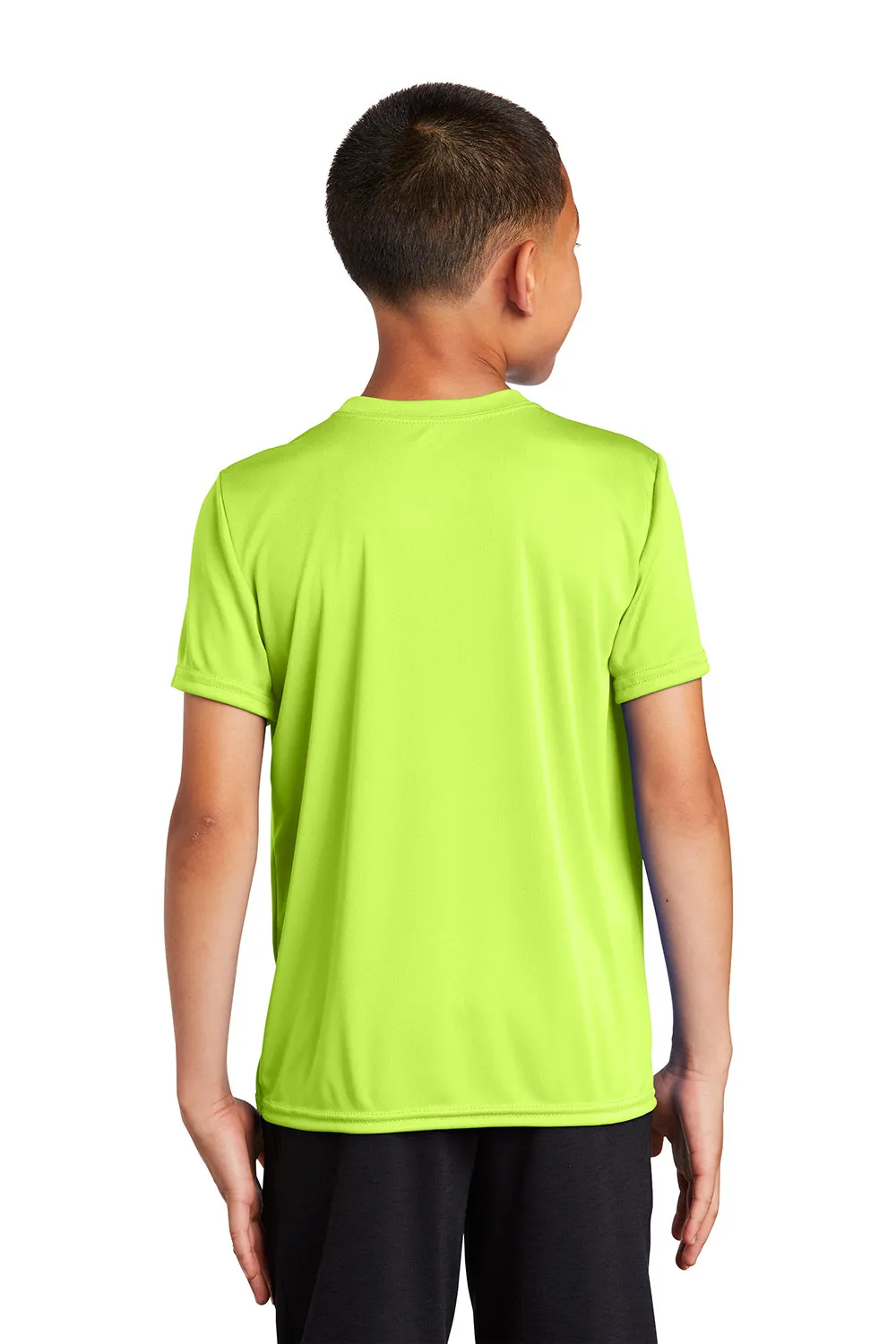 Port & Company Youth Dry Zone Performance Moisture Wicking Short Sleeve Crewneck T-Shirt - Neon Yellow