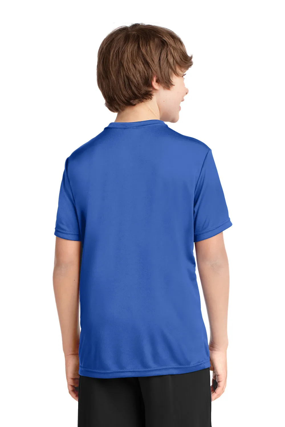Port & Company Youth Dry Zone Performance Moisture Wicking Short Sleeve Crewneck T-Shirt - Royal Blue
