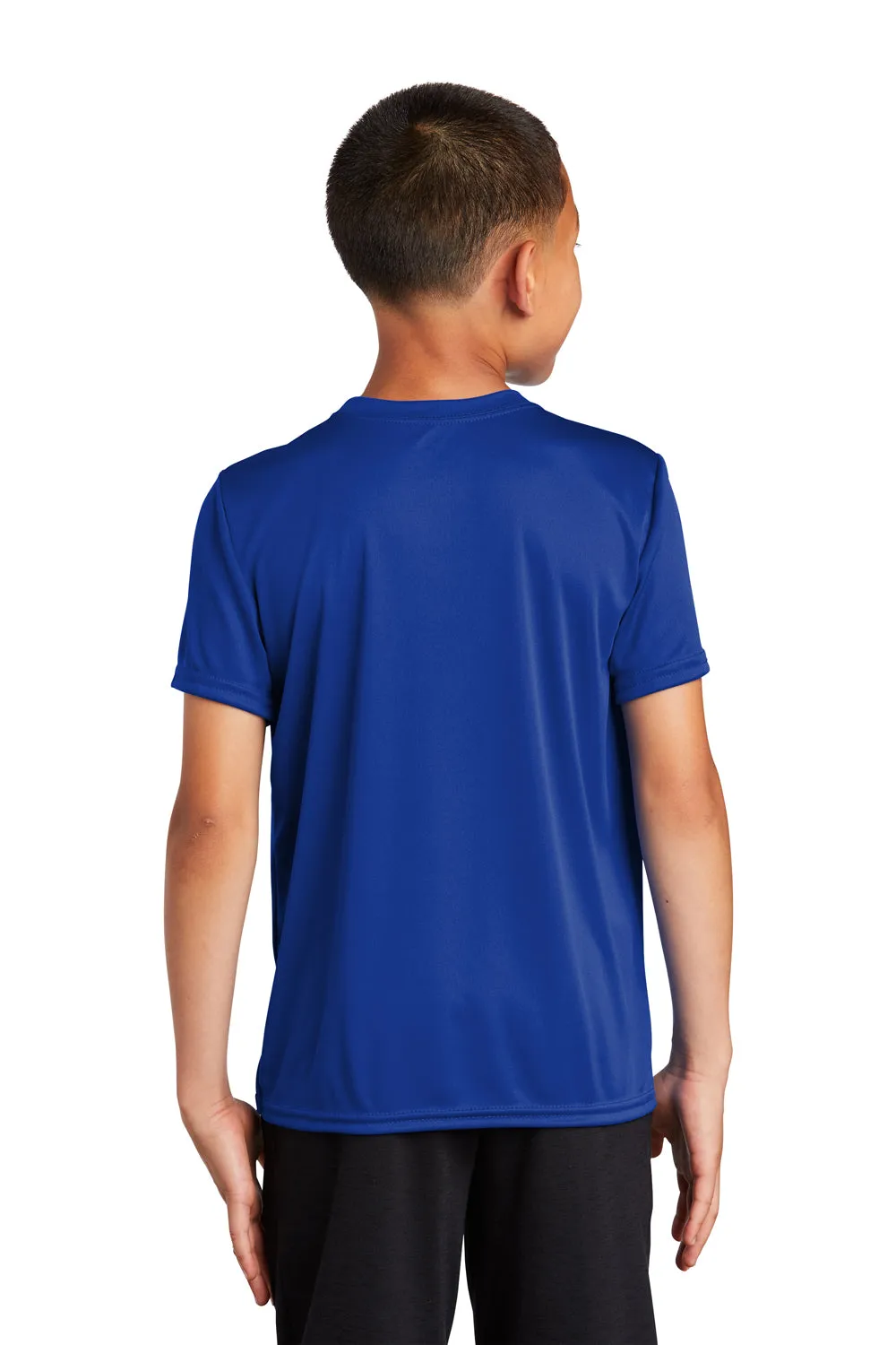 Port & Company Youth Dry Zone Performance Moisture Wicking Short Sleeve Crewneck T-Shirt - True Royal Blue
