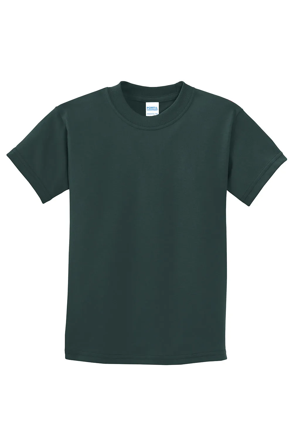Port & Company Youth Essential Short Sleeve Crewneck T-Shirt - Dark Green