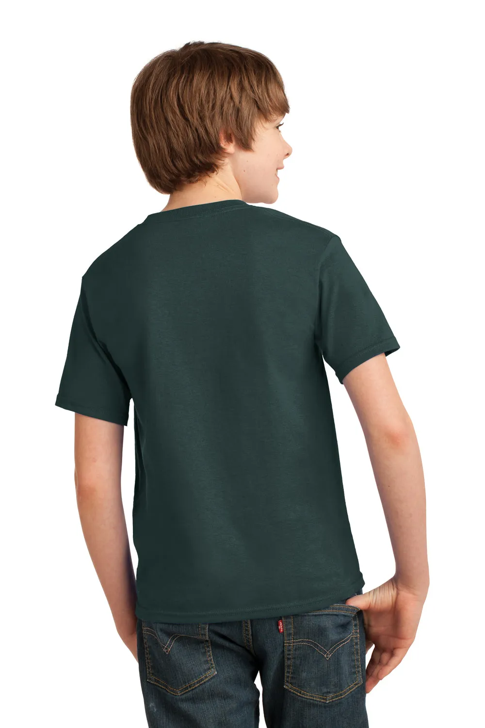 Port & Company Youth Essential Short Sleeve Crewneck T-Shirt - Dark Green
