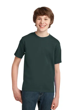 Port & Company Youth Essential Short Sleeve Crewneck T-Shirt - Dark Green