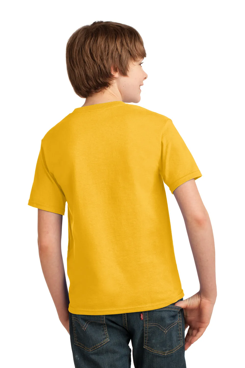Port & Company Youth Essential Short Sleeve Crewneck T-Shirt - Lemon Yellow  Buy the latest Clothing Port-Company