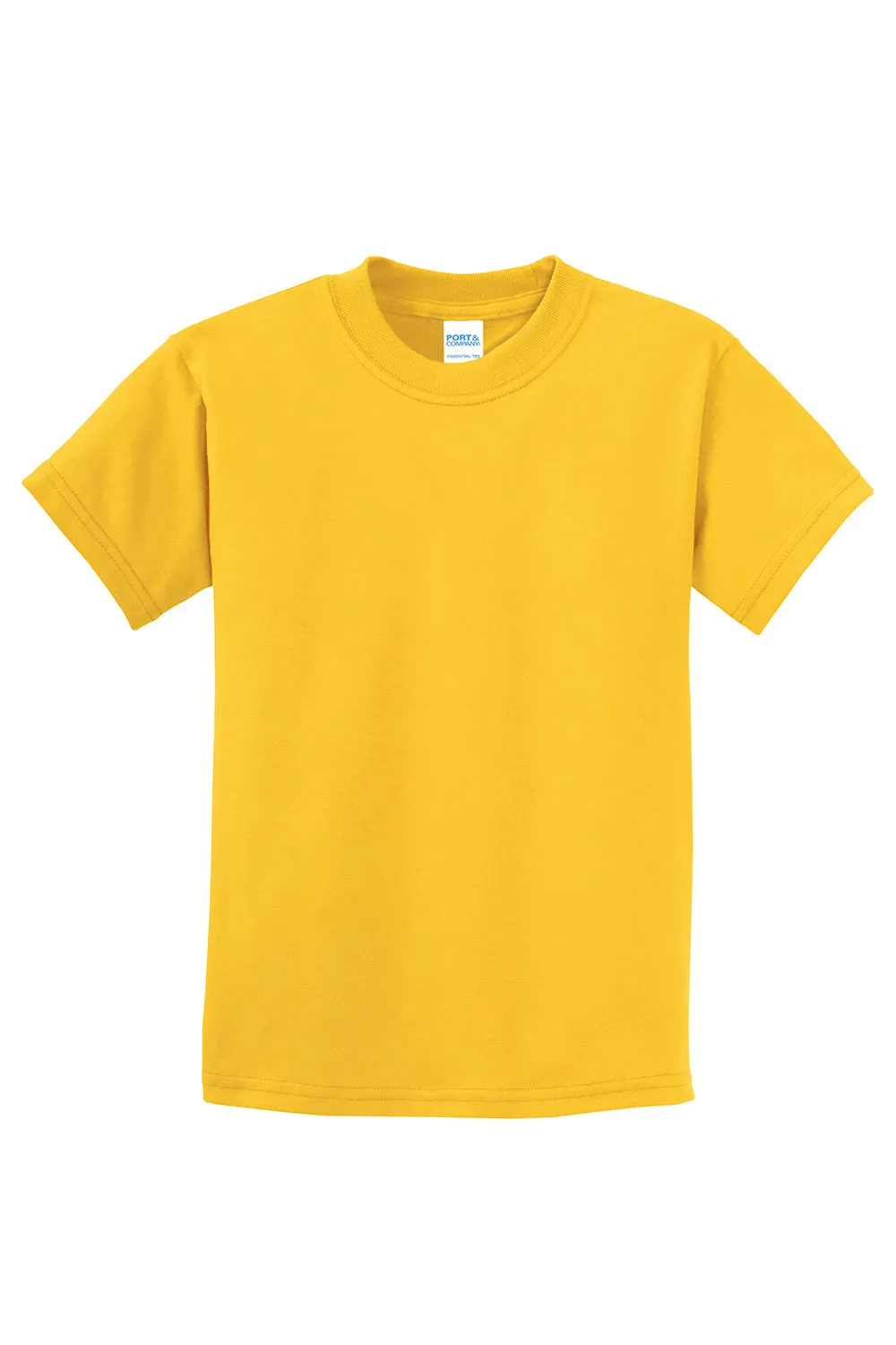 Port & Company Youth Essential Short Sleeve Crewneck T-Shirt - Lemon Yellow  Buy the latest Clothing Port-Company