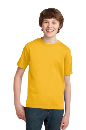 Port & Company Youth Essential Short Sleeve Crewneck T-Shirt - Lemon Yellow  Buy the latest Clothing Port-Company