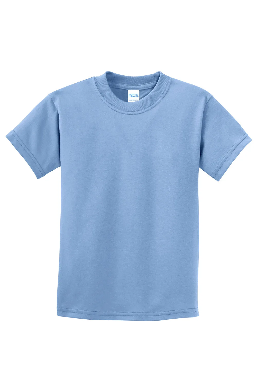 Port & Company Youth Essential Short Sleeve Crewneck T-Shirt - Light Blue