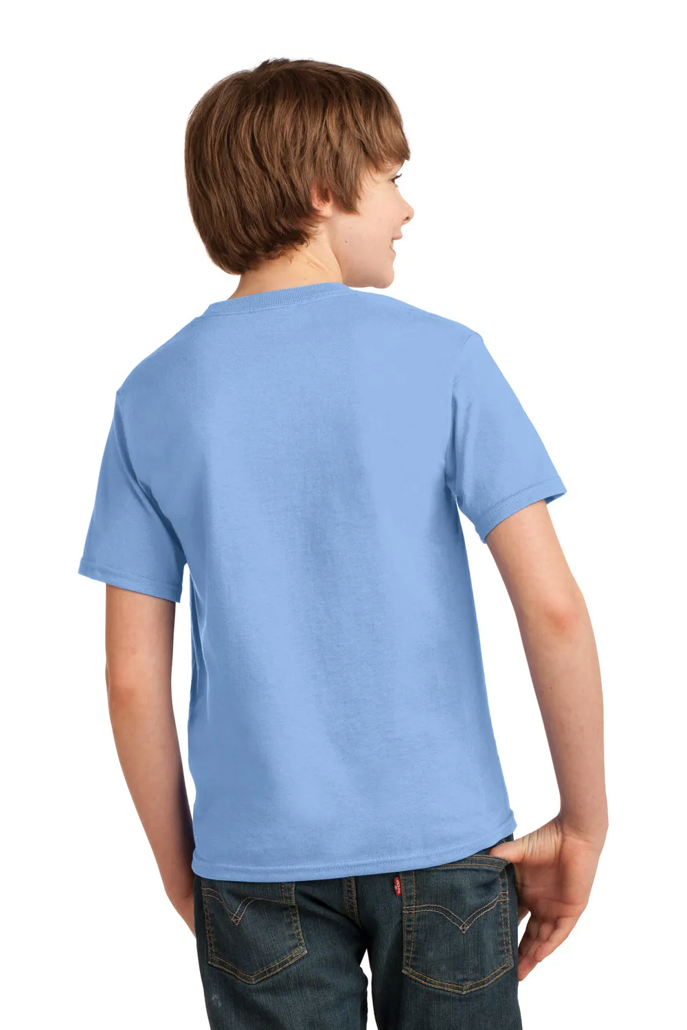 Port & Company Youth Essential Short Sleeve Crewneck T-Shirt - Light Blue