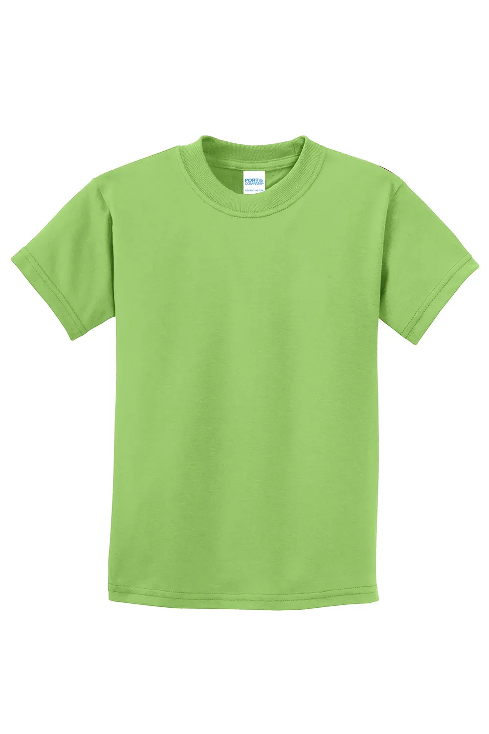 Port & Company Youth Essential Short Sleeve Crewneck T-Shirt - Lime Green