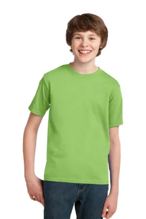 Port & Company Youth Essential Short Sleeve Crewneck T-Shirt - Lime Green
