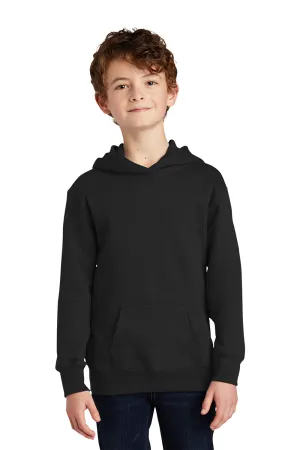 Port & Company Youth Fan Favorite Fleece Hooded Sweatshirt Hoodie w/ Pouch Pocket - Jet Black  Buy the latest Clothing Port-Company