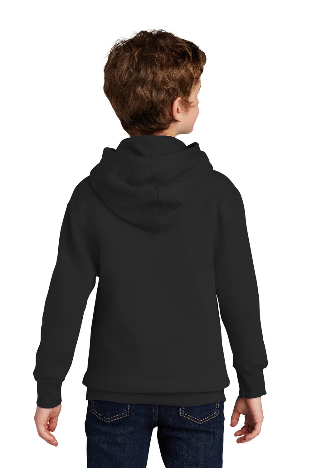 Port & Company Youth Fan Favorite Fleece Hooded Sweatshirt Hoodie w/ Pouch Pocket - Jet Black  Buy the latest Clothing Port-Company