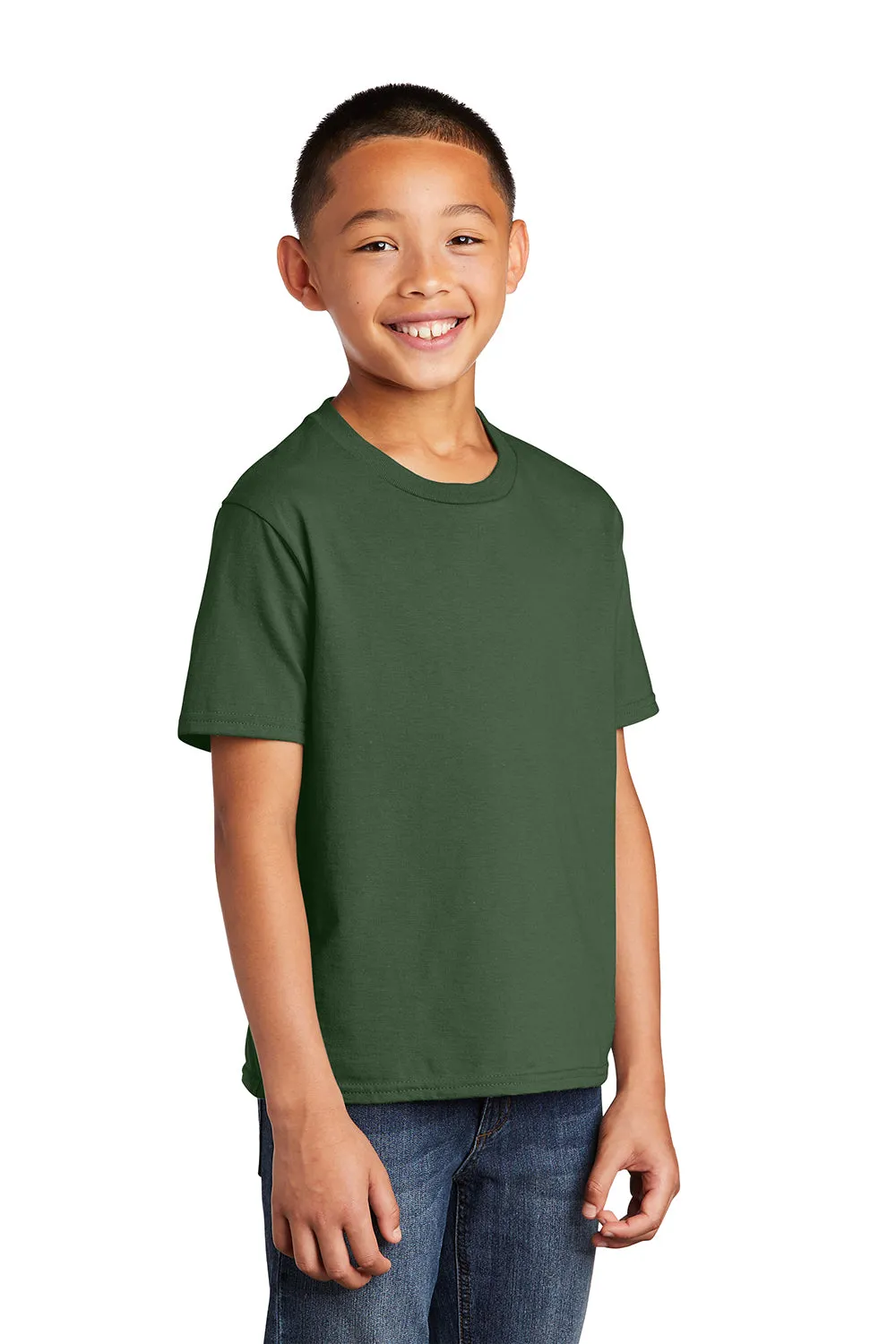 Port & Company Youth Fan Favorite Short Sleeve Crewneck T-Shirt - Olive Green