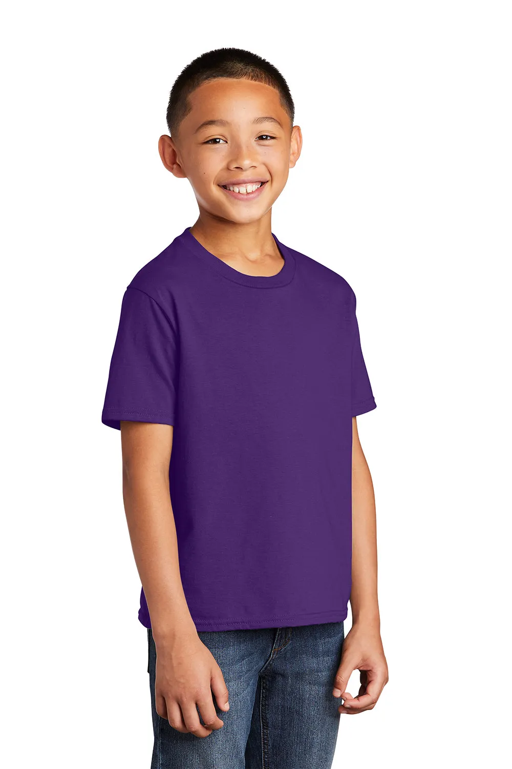 Port & Company Youth Fan Favorite Short Sleeve Crewneck T-Shirt - Team Purple  Buy the latest Clothing Port-Company