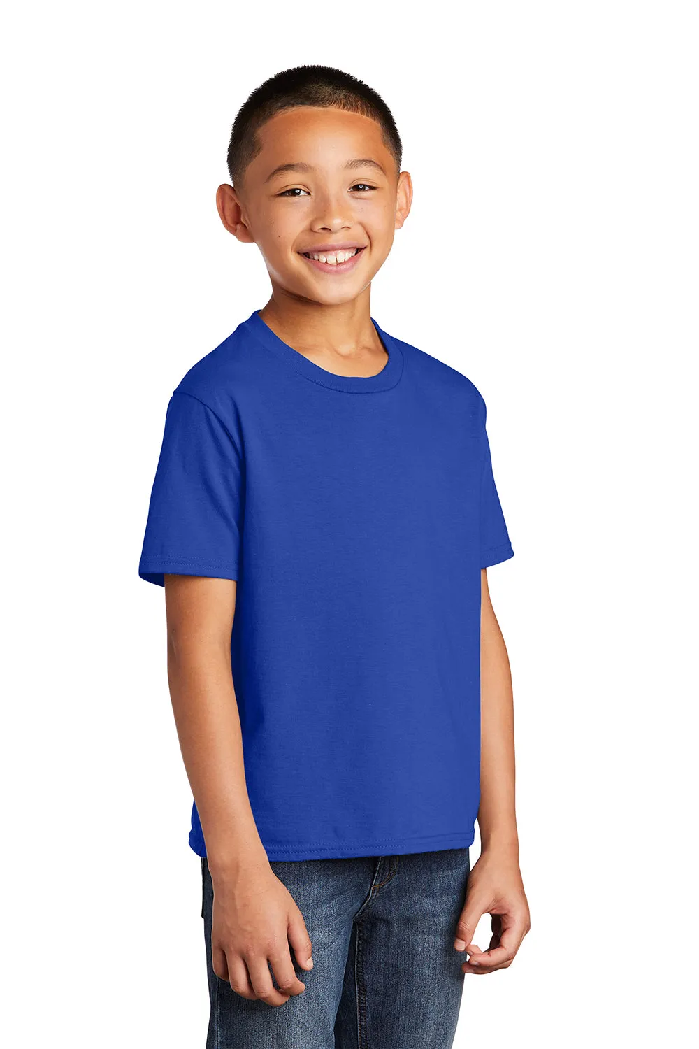 Port & Company Youth Fan Favorite Short Sleeve Crewneck T-Shirt - True Royal Blue  Buy the latest Clothing Port-Company