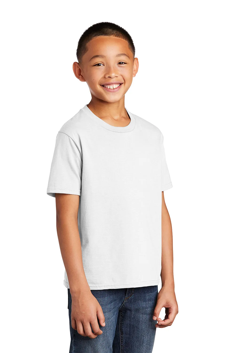 Port & Company Youth Fan Favorite Short Sleeve Crewneck T-Shirt - White  Buy the latest Clothing Port-Company