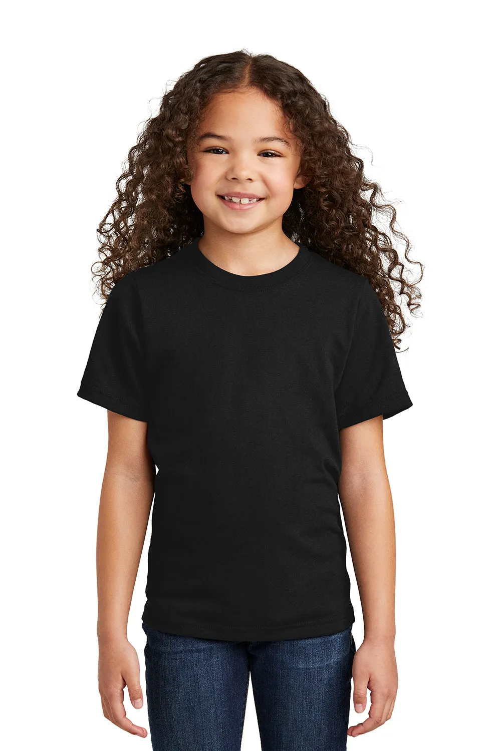 Port & Company Youth Short Sleeve Crewneck T-Shirt - Black
