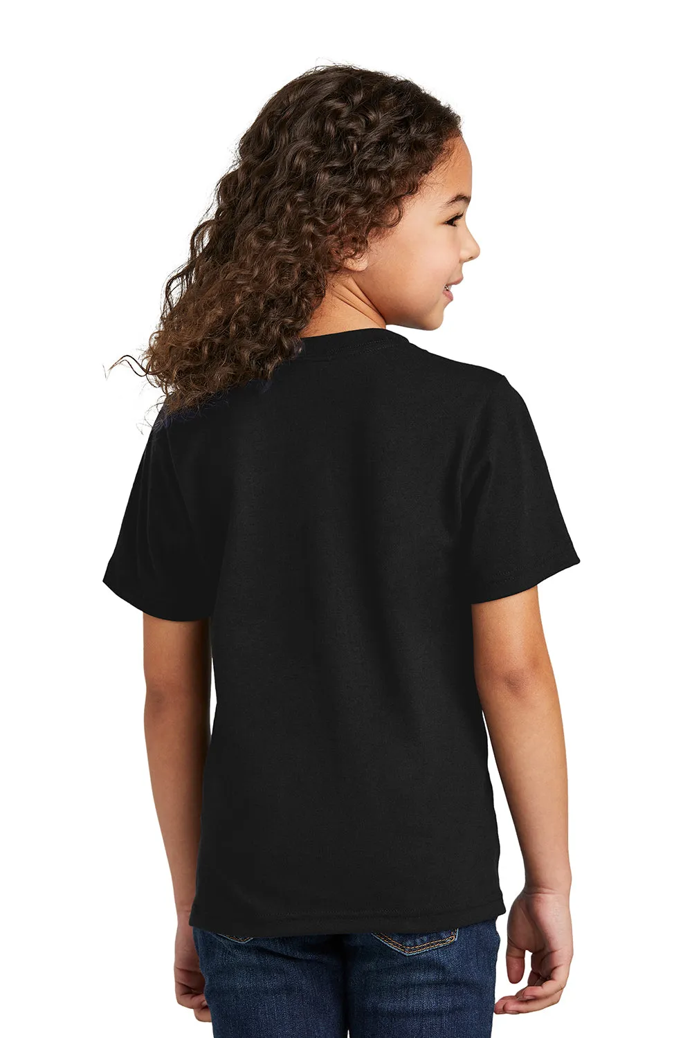 Port & Company Youth Short Sleeve Crewneck T-Shirt - Black